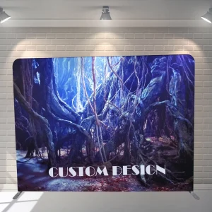 Custom Design Backing Wall Tension Fabric Desarmable Tension Fabric Display Stands Backdrop Stand for Wedding Events Metal