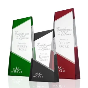 Custom Design Crystal Years of Service Trophy Achievement Crystal Awards