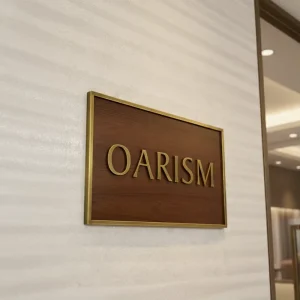 Custom Design Etched Mirror Finish Signage Business Sigs Branding Decoration Gold Stainless Steel Engraved Plaque