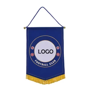 Custom Design Felt Flags Sports Pennants Banners Promotion Embroidery Fashion Hanging Pennants Flags