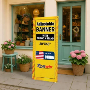 Custom Design High Resolution Portable X-banner Stand Printing Service 100*160 cm 80*180 cm Different Size X Stand Banner