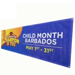 Custom Design Inkjet Cloth Fabric Coated Decor Outdoor Advertising Printing Banner With Logo