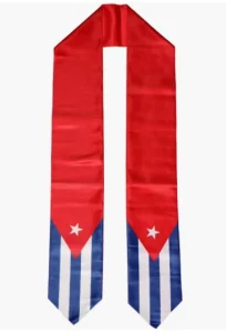 Custom Design National Cuba Unisex Graduation Sash Ribbon High Quality Polyester Material Promotion