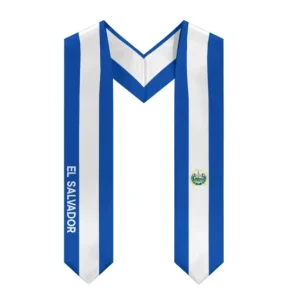 Custom Design National El Salvador Unisex Graduation Sash Ribbon High Quality Polyester Material Promotion