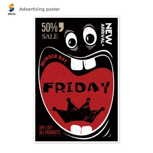 Custom Design Outdoor Waterproof Eco Friendly PP Paper Advertising Poster Display Art Wall Scroll Anime Digital Printing A1 A2