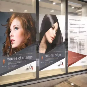 Custom Design Print Perforated Glass Window Sticker Digital UV Printing Vinyl Promotional Shop Window One Way Vision Anti UV