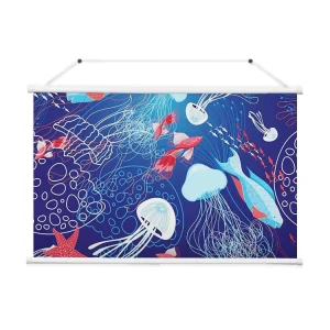 Custom Design Scroll Poster Digital Printed Advertising Banner Sublimation Scrolls Poster Customized Banner