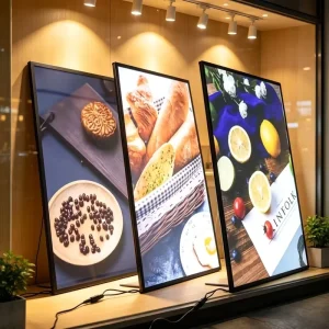 Custom Design Supported Aluminum Advertising Light Box Ultra Slim 9-11mm Thickness for Club Indoor Decor Lighting