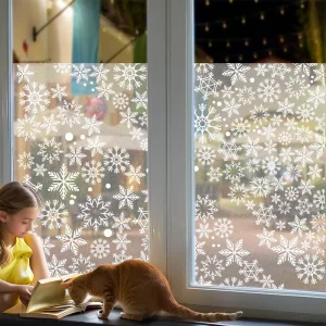 Custom Design Transparent Static Cling Window Film Frosted Glass Sticker