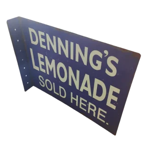 Custom Design Vintage Metal Flange Sign Double Side Printed Metal Plate for Wall Decor