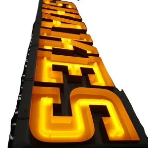 Custom Designed Acrylic Neon Sign Letter With Metal Channel Plastic Neon Sign Faux Acrylic Neon Sign for Bar