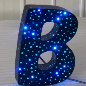 Custom Diamond Acrylic LED Metal Letter Sign Large Illuminated Storefront Business Logo Signage