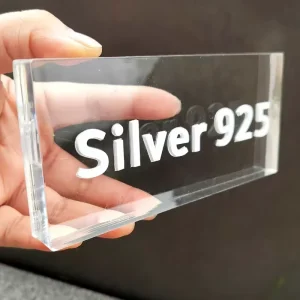 Custom Die Cut Acrylic Sign Display Stand Waterproof UV Resistant PVC Cover Cosmetic Advertising Promotion Board