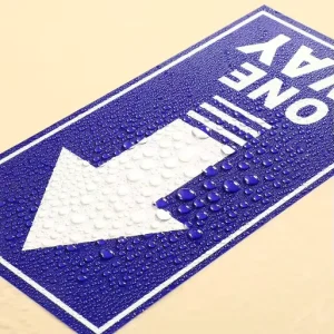Custom Die Cut Anti Slip Self Adhesive PVC Arrow Ground Sign Floor Stickers Waterproof Vinyl Floor Decals