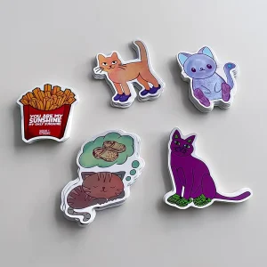 Custom Die Cut Vinyl Stickers Printing Self Adhesive Waterproof PVC Labels for Candle Craft Company Logo Cartoon Stickers