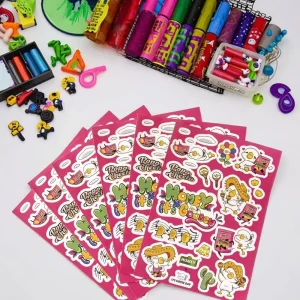 Custom Die Cut Vinyl Stickers Waterproof PVC Label Adhesive Acrylic For Company Logo Design Cartoon Masking Use
