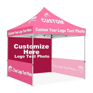 Custom Digital Printed Outdoor Folding Tent Pop Up Canopy Gazebo for Automotive Trade Show Advertising Prominent Display