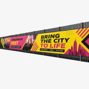 Custom Digital Printing Mesh Fence Banner Streamer Roadside Advertising for Tradeshow Giveaways