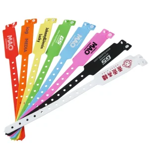 Custom Disposable Waterproof Admission Wristband PVC Bracelet Event Festival Amusement Park Concert One Time Use Wristband