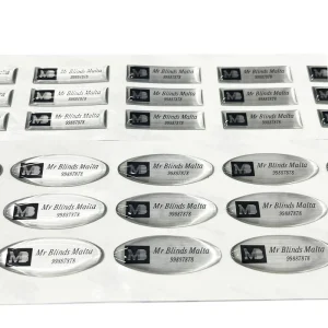 Custom Doming Stickers Epoxy Clear 3D Resin Silicone Stickers Labels Logo Custom 3D Elevator Stickers