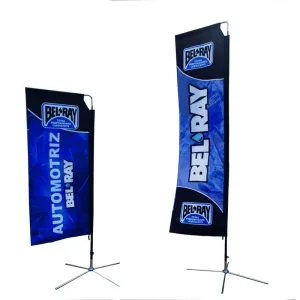 Custom Double Sided Digital Printing Fiberglass Pennant Style Beach Flag for Outdoor Advertising Custom Size & Color