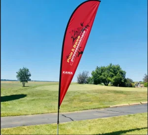 Custom Double Sided Flying Pennant Beach Rectangle Teardrop Waterproof Fiberglass Automatic Raise Digital Printed Flag Banner