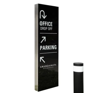 Custom Double Sided Illuminated LED Business Monument Sign for Shopping Mall and Retail Center Entrance Monument Sign Pylon Sign