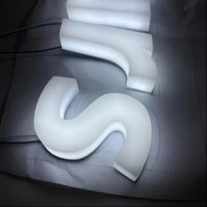 Custom Double Sided Mini LED Acrylic Channel Letters 3D Borderless IP65 Waterproof Wall Mount Signage for Car Retail Restaurant