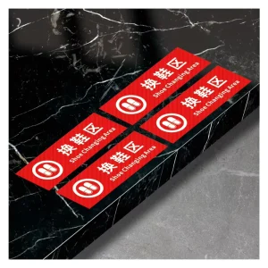 Custom Durable Anti Slip PVC Sign for Indoor Marble Tile Floor Price Vinyl Marble Waterproof Sticker for Guidance