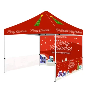 Custom Dye Sublimation Print Logo Waterproof Aluminum Frame Promotional Folding Event Portable Pop Tent Advertising
