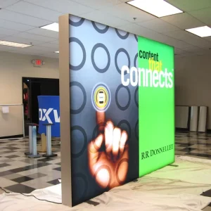 Custom Easy Install Aluminum Tension Fabric Frame LED Light Box for Indoor Photography Advertising Signs