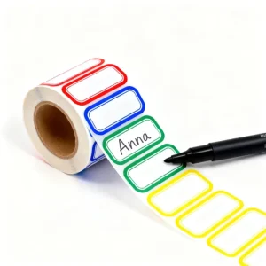 Custom Eco Friendly Durable Art Paper Adhesive Sticker Waterproof UV Glossy Printed Label Promotion Supermarket Low MOQ