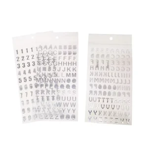 Custom Eco Friendly Vinyl English Letters Stickers with UV Printing for Gift & Craft Decoration
