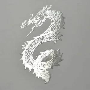 Custom Embossed 3D Letters Metallic Printed Sticker Transfer Nickel Bright Golden Sticker