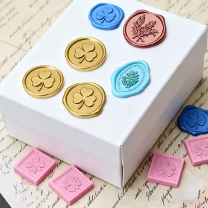Custom Embossed Wax Seal Stickers Waterproof Self-Adhesive Envelope Sealing Labels