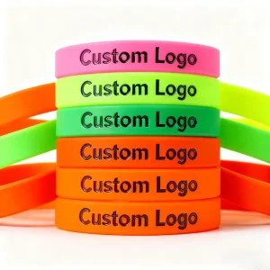 Custom Embossed Wristbands for Marketing Programs and Advertising Silicone Wristbands