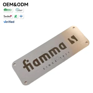 Custom Engraved Aluminum Nameplate Personalized Metal Tag for Outdoor Recreational Equipment