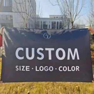 Custom Exhibition Equipment Backdrop Display Custom Banner Printing Scrim Vinyl Banner With Hemmed Edges