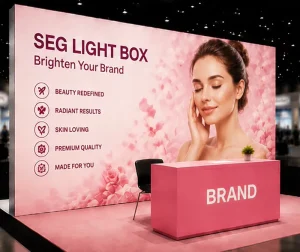 Custom Exhibition Fabric Light Box with LED Lighting System
