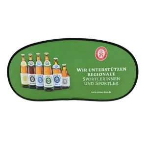 Custom Exhibition Outdoor Folding Trade Show Advertising Promotional Portable Oval Horizontal Stand a Frame Pop up Banner