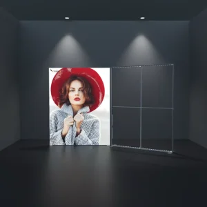 Custom Fabric Frameless LED Light Box Stand Backlit Display for Trade Show Booth