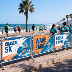 Custom Fabric Mesh Banner Printing Stadium Fence Banner Outdoor Sports Event Signage