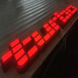 Custom Face Lit LED Signs Front Lit 3D Sign Acrylic Letter Brand Logo Illuminated Channel Letters