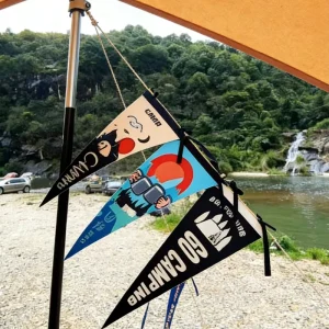 Custom Felt Pennant Flag Thermal Sublimation Eco Friendly Banner for Brand Promotion Storefront Decor Free design
