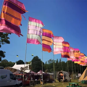 Custom Festival Flags Festival Flags Supply Factory Price Custom Outdoor Flags for Advertising Event