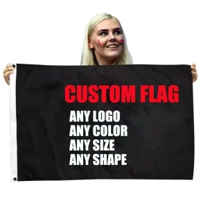 Custom Flag 3x5ft 90x150cm 100% Polyester Outdoor School Sports Match Event Flags
