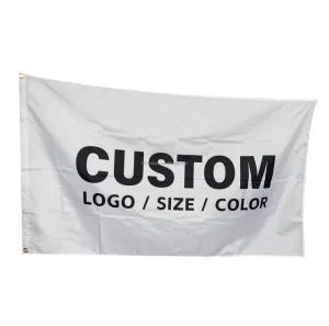 Custom Flag Banners 3×5 Ft Polyester Yellow Blue Red Green Star Country Flag Outdoor OEM Factory