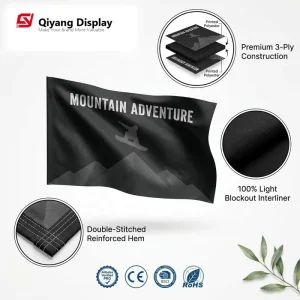 Custom Flags and Banners with Logo Double Sided Custom Flag 3 Layer Block out 3x5ft Outdoor Flag 90x150cm Polyester Fabric