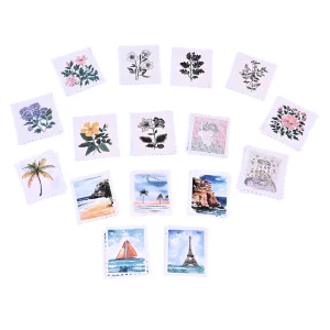 Custom Flower Scrapbooking PVC Die Cutting Stickers Kawaii Cute Cartoon Handbook DIY Decorative Album Card Stickers