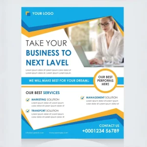 Custom Flyers Promotional Leaflets Printing on Paper Cardboard Colorful Offset Printed Advertising Posters